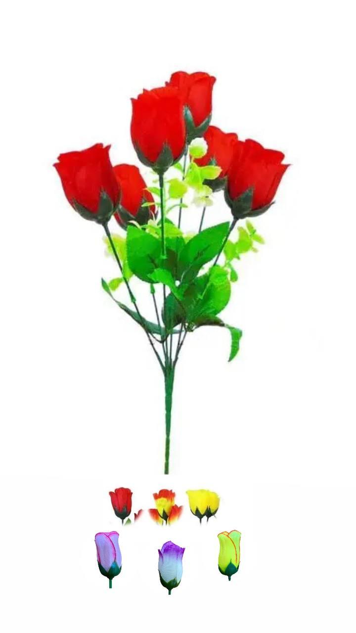 Щтучні квіти Букет троянд "Харків" , 6 голів, 390мм, фото 1