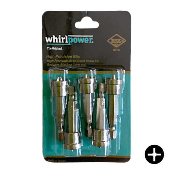 Біта з обмежувачем WhirlPower PH2х50мм 5шт/уп, Насадка біта з обмежувачем, Біти для гіпсокартону