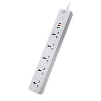 Мережевий фільтр (подовжувач) LP (5x220V-2500W, 1xUSB-38W/PD/QC3.0, 1xType-C 20W, 1xUSB 18W)