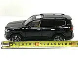 Машина Toyota Land Cruiser 300 інерційна відчиняються двері капот багажник 20 см Чорна (AP-2007), фото 2