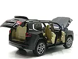 Машина Toyota Land Cruiser 300 інерційна відчиняються двері капот багажник 20 см Чорна (AP-2007), фото 8