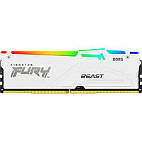 Модуль пам'яті для комп'ютера DDR5 32GB 5600 MHz FURY Beast White RGB Kingston Fury (ex.HyperX)