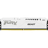 Модуль пам'яті для комп'ютера DDR5 32 GB 5200 MHz FURY Beast White Kingston Fury (ex.HyperX) (KF552C40BW-32)