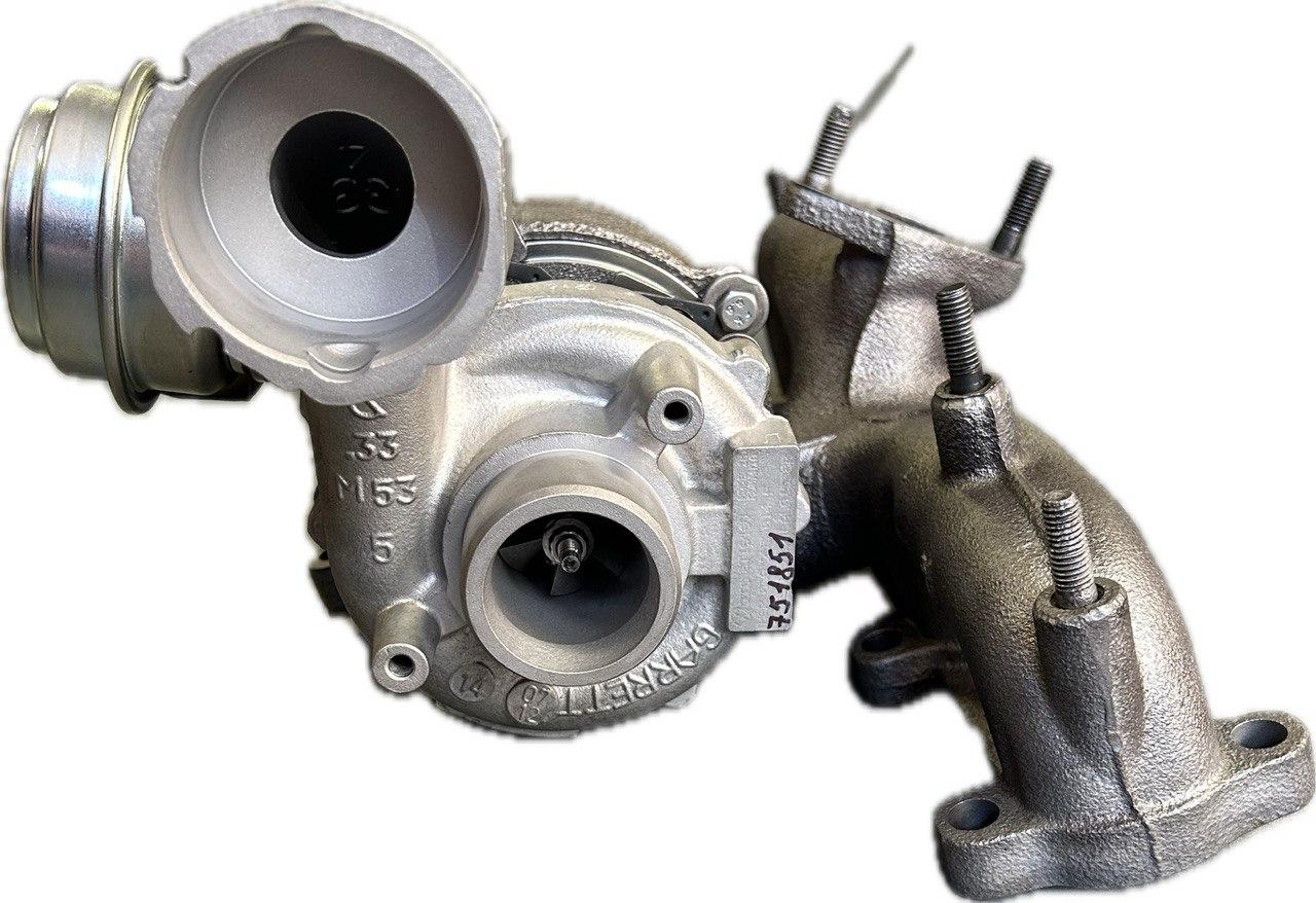 Турбіна 751851-5004S, 751851-5003S, BJB, BKC, BXE, 038253010D, 2002-2009 (Audi A3 1.9 TDI (8P/PA) 105 HP)