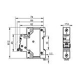 Автоматичний вимикач RS4 1п 40А С 4,5кА VIDEX RESIST, фото 4