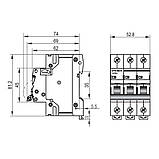 Автоматичний вимикач RS4 3п 25А С 4,5кА VIDEX RESIST, фото 4