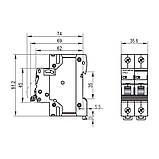 Автоматичний вимикач RS6 2п 16А 6кА С VIDEX RESIST, фото 4