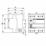 Диференційне реле VIDEX RESIST АС 4п 30мА 10кА 40А, фото 4