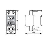 Реле контролю напруги VIDEX RESIST 145-300В 63А, фото 3