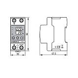Реле контролю напруги та струму VIDEX RESIST 145-300В 1-63А, фото 3