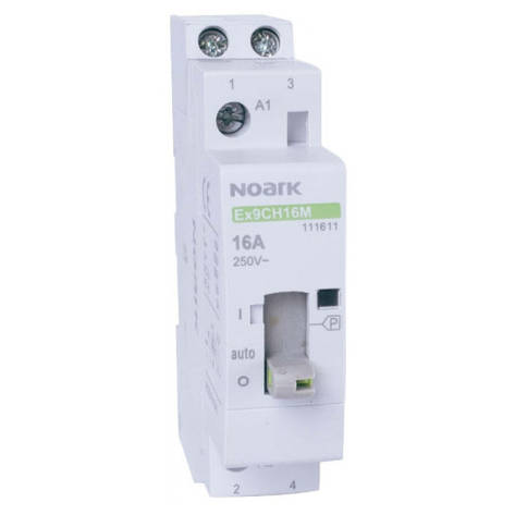 Модульний контактор з ручним керуванням Noark 16А 1NO+1NC 220-240V АС Ex9CH1611M 111611, фото 1