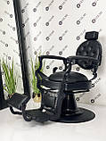 Чоловіче перукарське крісло Barber Cardinal Black, фото 6