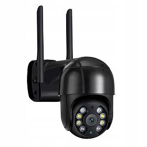 Вулична камера IP Wi-Fi А8 4mp камера відеоспостереження чорна