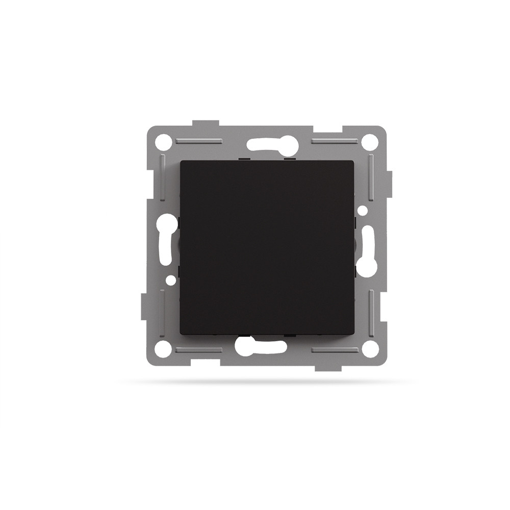 Заглушка для рамки чорний графіт VIDEX BINERA, фото 1