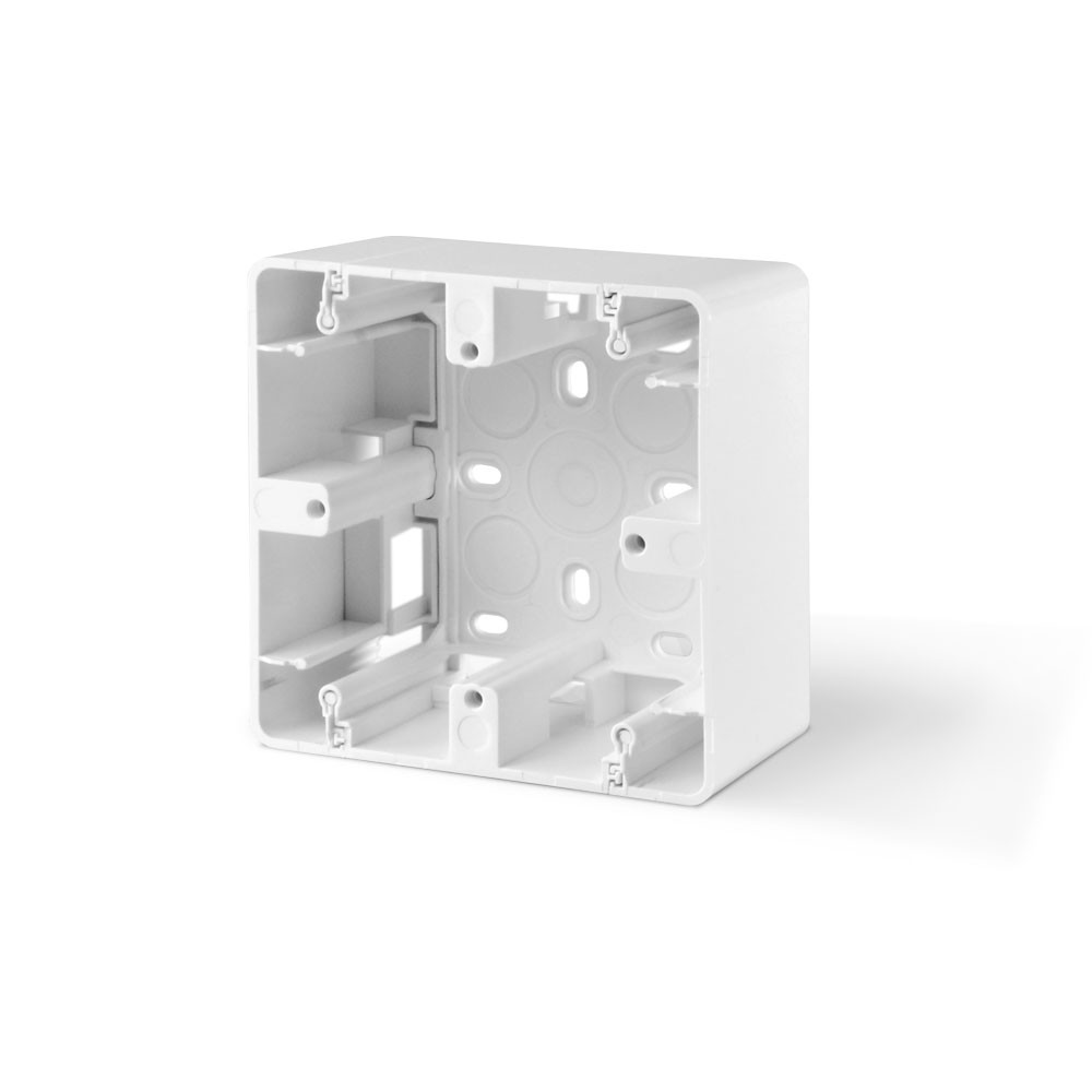 Коробка накладного монтажу одинарна біла VIDEX BINERA, фото 1