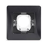 Кабельний вивід чорний графіт VIDEX BINERA, фото 3