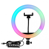 Лампа для селфі кольцева LJJ-26 USB LED RGB