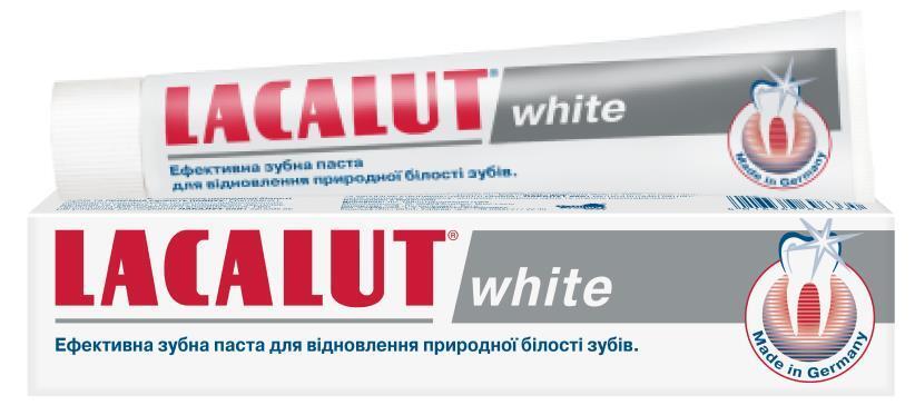 Зубна паста White 75 мл, Lacalut, Арт.62318