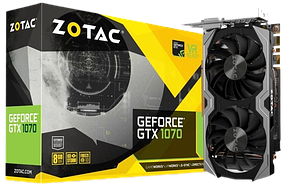 Відеокарта GeForce GTX 1070 8GB Zotac Mini (ZT-P10700G-10M) Б/В