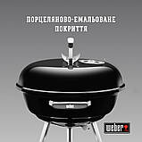 Вугільний гриль Weber Compact Kettle 47 см чорний, фото 4