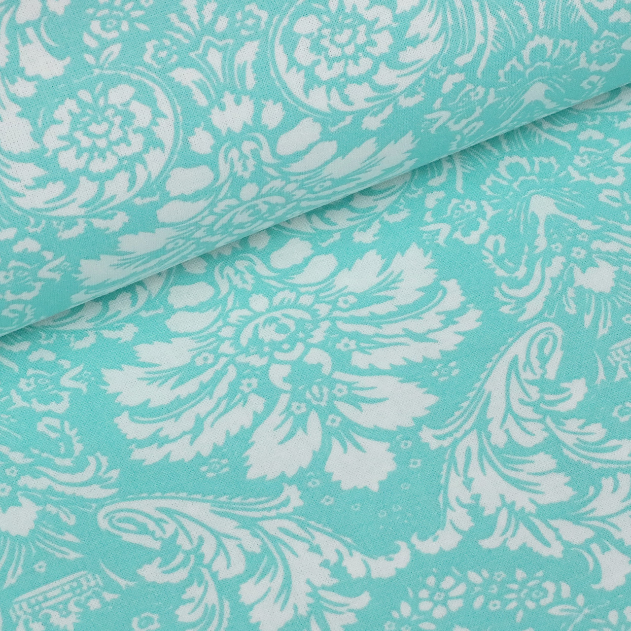 Бавовняна тканина Дамаск м'ята