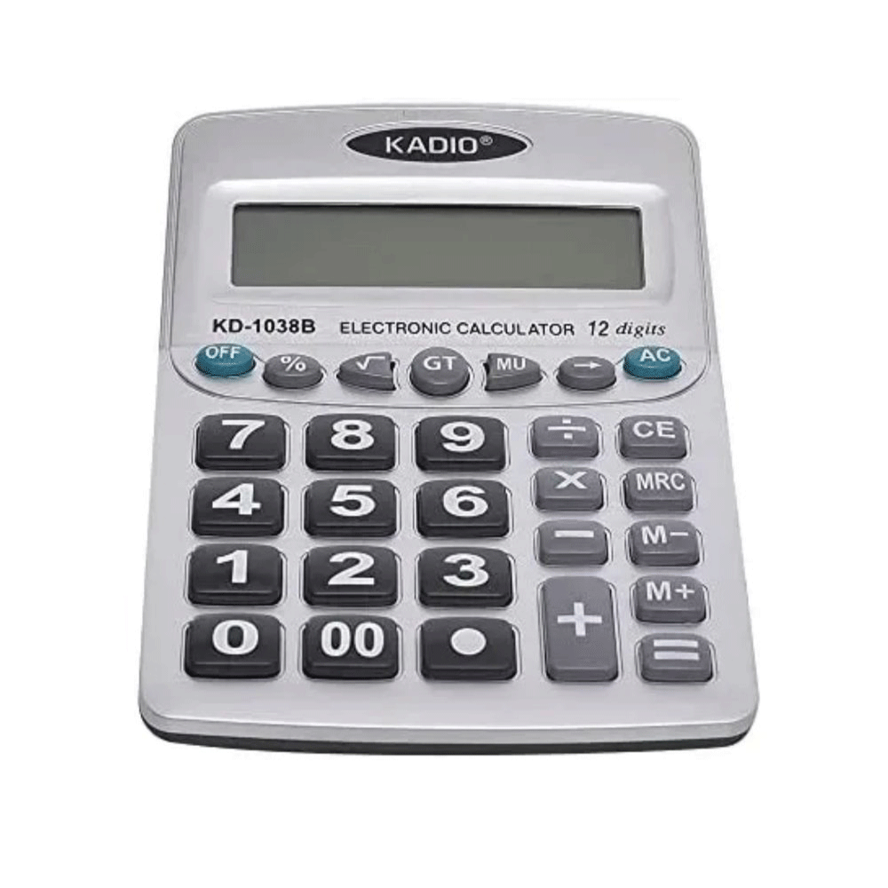 Калькулятор Kadio KD-1038 B настільний бухгалтерский, фото 1