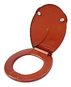 Сидіння для унітазу пластикове коричневе 37*44*3 см (Юніпласт)