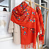 Кашеміровий шарф "Магія природи" помаранчевий 134012, фото 2