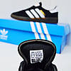 Жіночі кросівки Adidas Handball Spezial black white gum кеди Адідас Спеціал Спешл чорно-білі замшеві для підлітків, фото 10