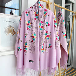 Кашеміровий шарф "Магія природи" бузковий 134016