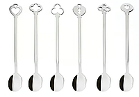 Набір чайних ложок Sambonet Portafortuna Party Set 6 | Набір для вечірок чайні ложки Sambonet 6 шт.