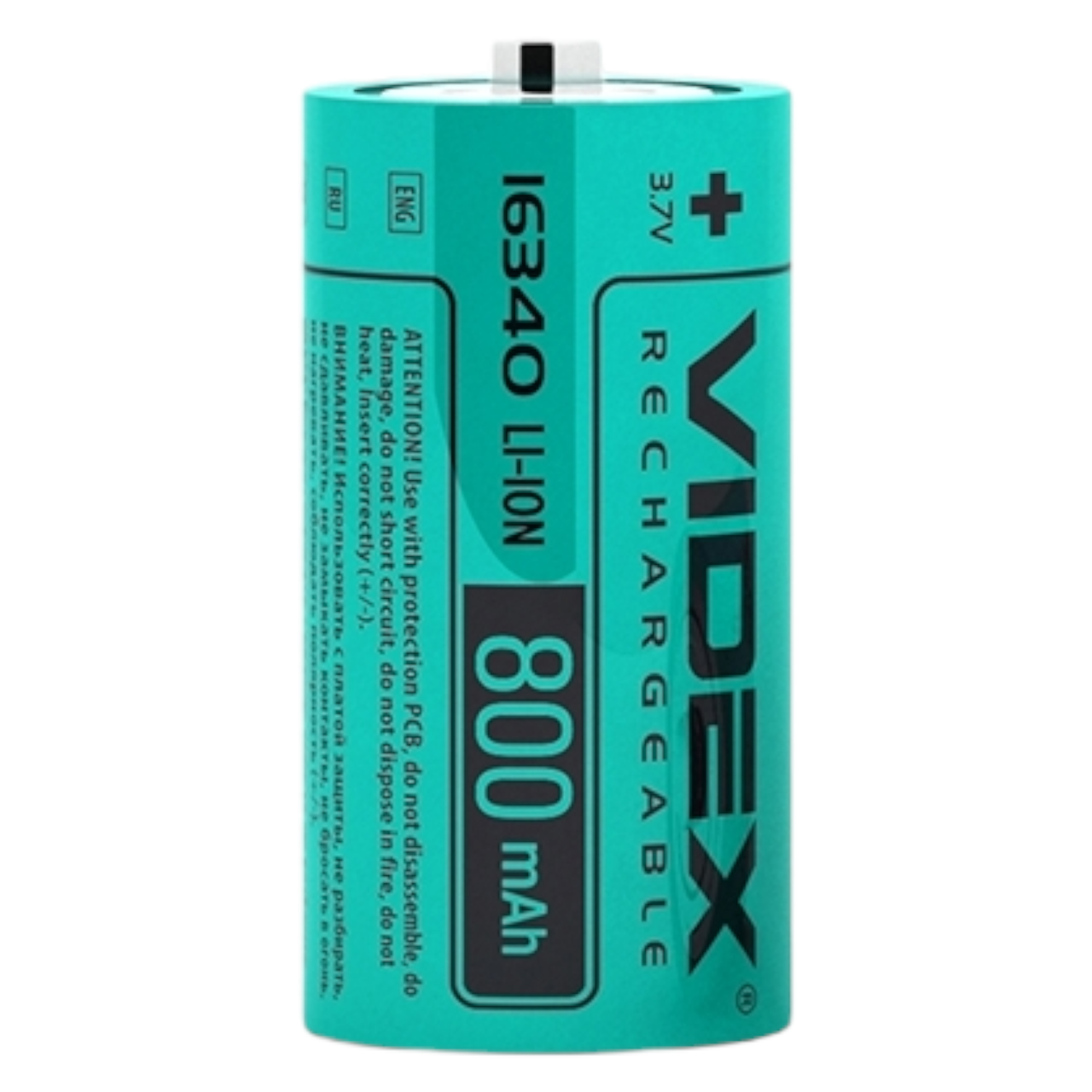 Акумулятор Videx Li-Ion 16340 Videx 800mAh (без захисту)