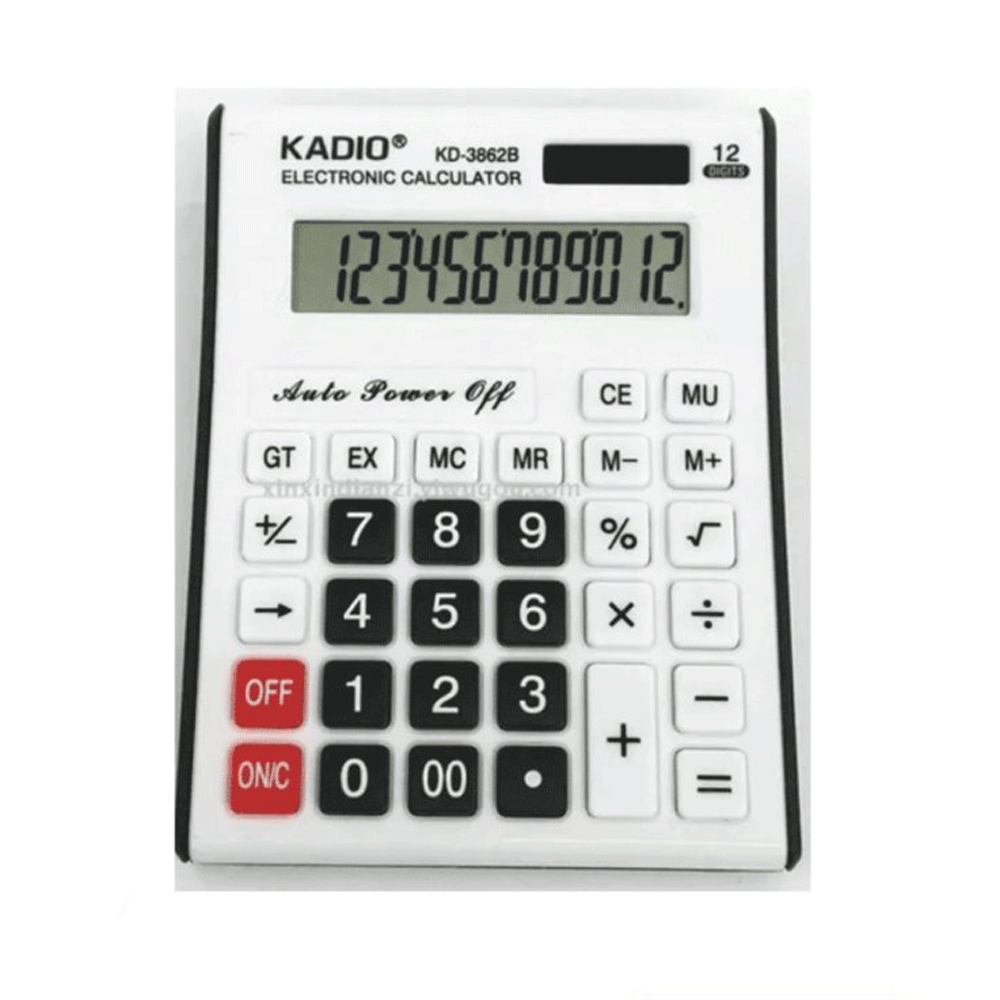 Калькулятор Kadio KD-3862B настільний бухгалтерский