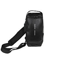 Сумка Lesko 694 Black нагрудная через плечо с кодовым замком влагостойкая 9шт