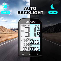 Бездротовий GPS-велокомп'ютер Cycplus M1 / Bluetooth 5.0/ANT+ синхронізація з Strava, фото 5