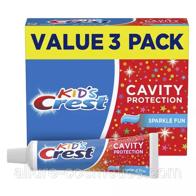 Дитяча зубна паста Crest kids Anticavity Cavity Protection Fluoride Toothpaste Strawberry Rush 119гр