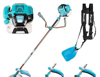 Двухтактный мощный бензиновый триммер 4400 вт Revolt GT-3500, 2х тактная мотокоса для покоса травы Револт