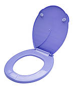 Сидіння для унітазу пластикове фіолетове 37*44*3 см (Юніпласт)