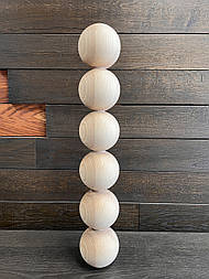 Меблеві ніжки і опори дерев'яні для столу кулі H.715 D.123 / Високі Кулі - 6