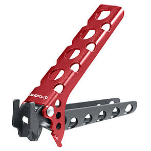 Тримач-затискач SUNDICK для каструль і сковорідок. Ручка для кухонного посуду. Чапельник сіро-червоний.