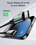 Кабель для зарядки INIU DI-D5CC USB C, 100 Вт PD 5A, кабель для швидкої зарядки USB C - USB C (2 шт по 2 метри), фото 4