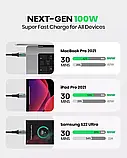 Кабель для зарядки INIU DI-D5CC USB C, 100 Вт PD 5A, кабель для швидкої зарядки USB C - USB C (2 шт по 2 метри), фото 6