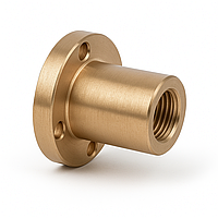 Бронзова трапецеїдальна гайка з фланцем TR12x3R, права різьба