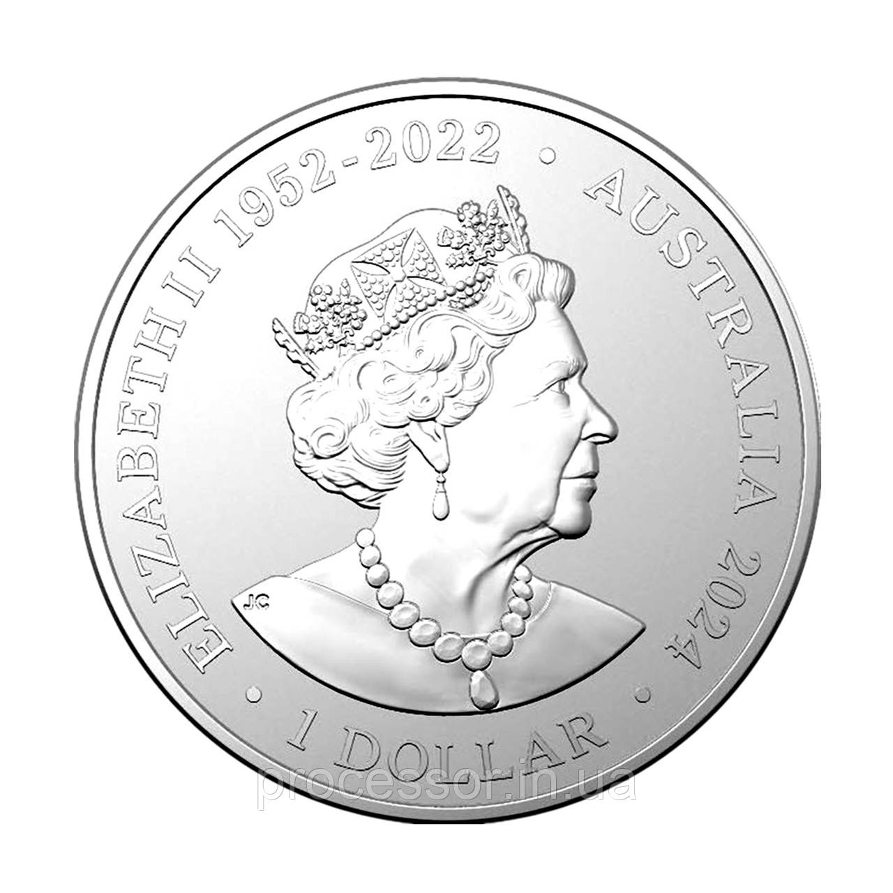 Срібна монета Австралії «Коала» 2024 року $1 31.1 г чистого срібла (проба 999) Koala 2024