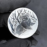 Срібна монета Австралії «Коала» 2024 року $1 31.1 г чистого срібла (проба 999) Koala 2024, фото 8