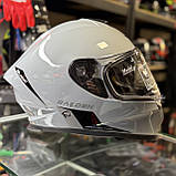 Мотошолом інтеграл сірий із сонцезахисними окулярами DOT для мотоцикла, скутера, фото 7