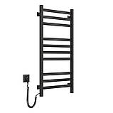 Рушникосушарка електрична 480х1000 NAVIN Авангард Sensor з таймером ліва, чорна, гарантія, фото 3