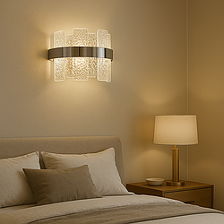 Кришталевий LED бра сучасного дизайну Diasha 18W колір Хром 817/2CH