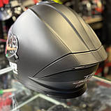 Мотошолом інтеграл чорний матовий RXR із сонцезахисними окулярами DOT для мотоцикла, скутера, фото 6