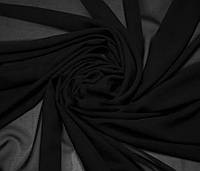 Ткань Шифон однотонный Черный